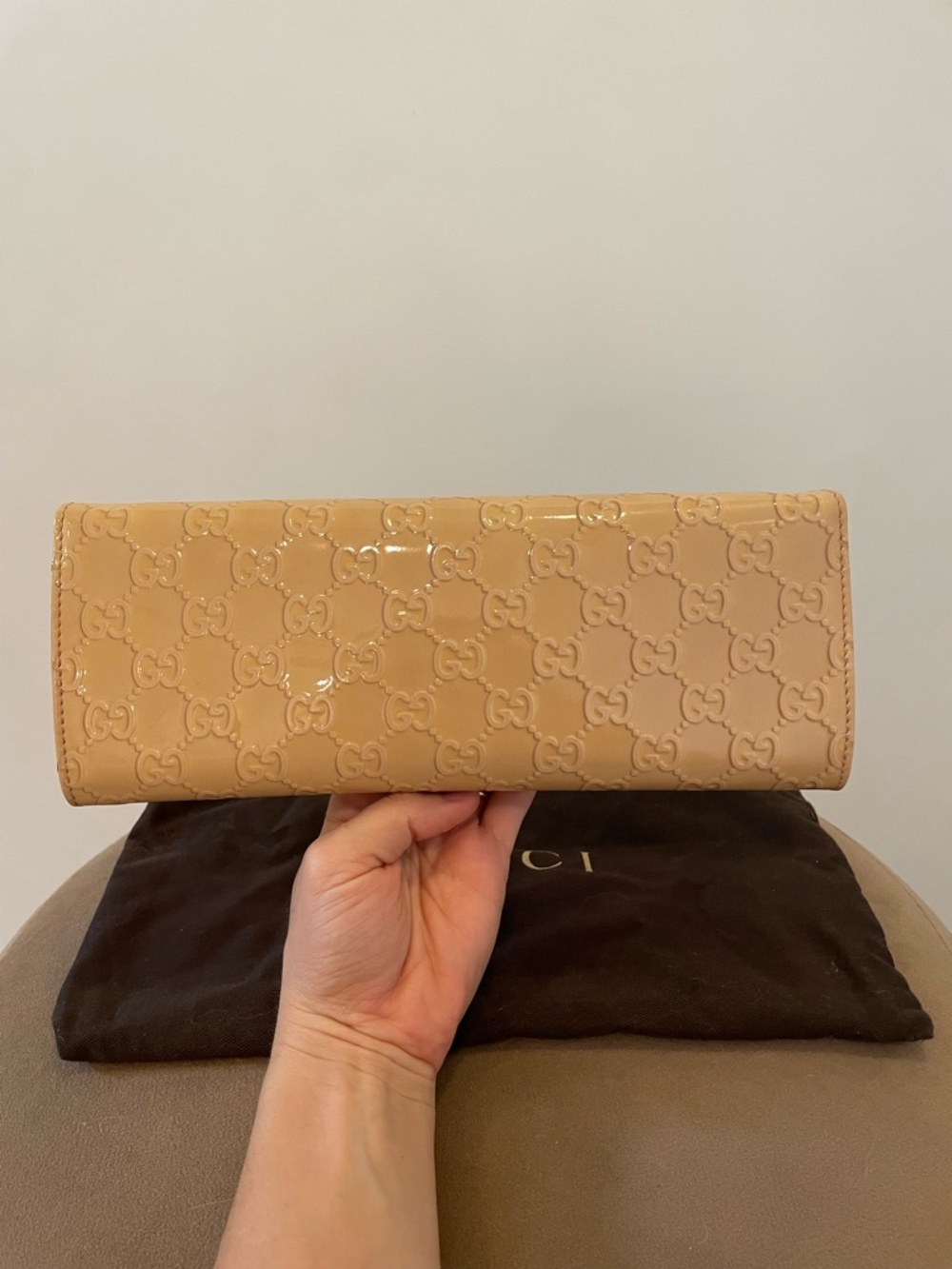 Gucci Guccissima Patent Leather Wallet w/ Dust Bag - Picture 2 of 10